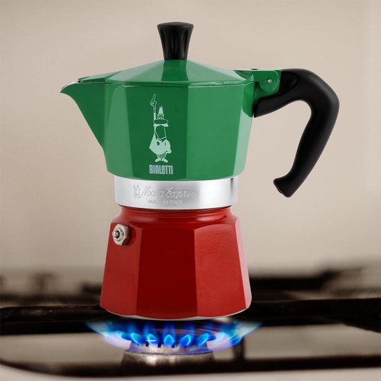 Bialetti Moka Express Italia Percolator 3 Kops Aluminium